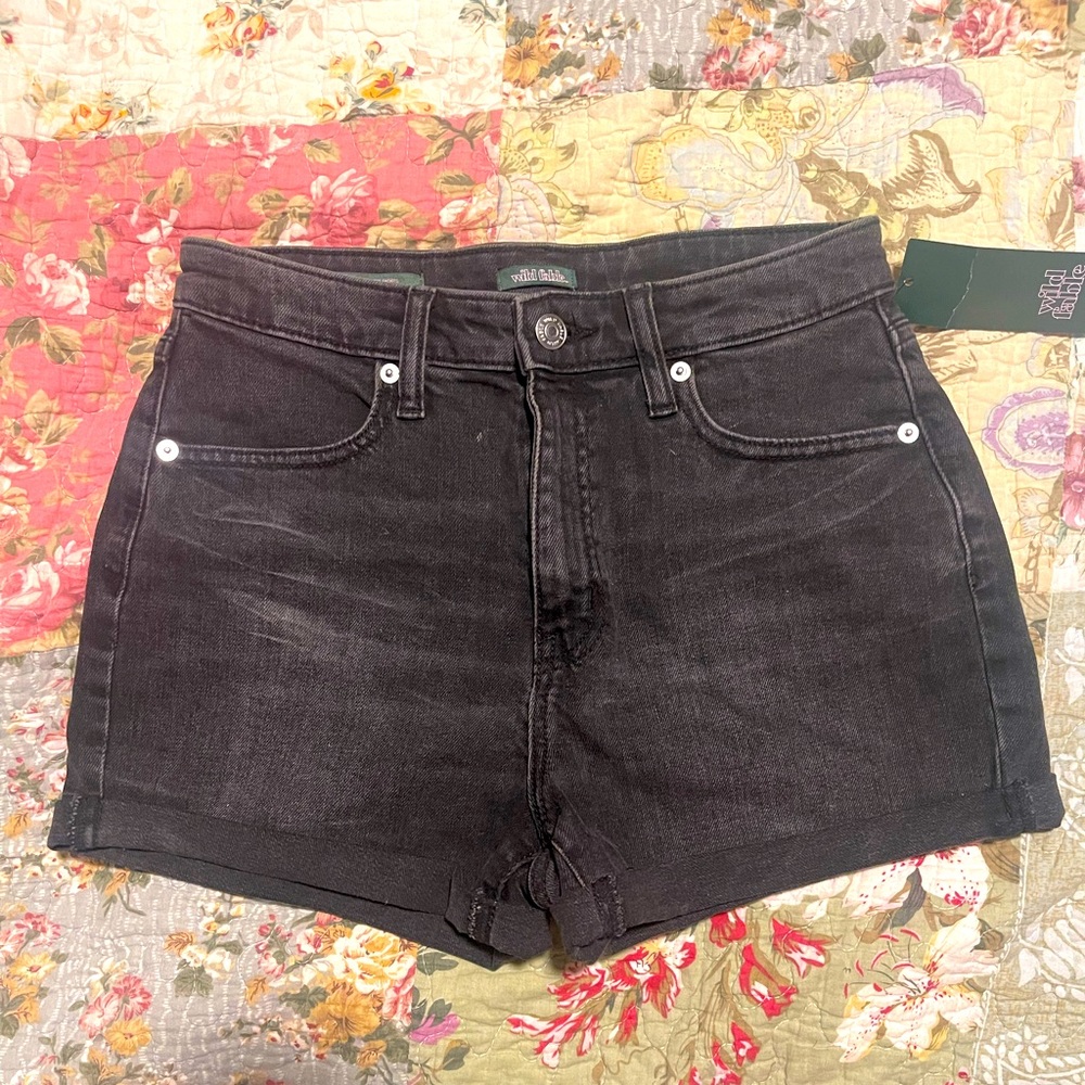 Wild Fable Black Worn looked Denim jean shorts 🩳 🤩